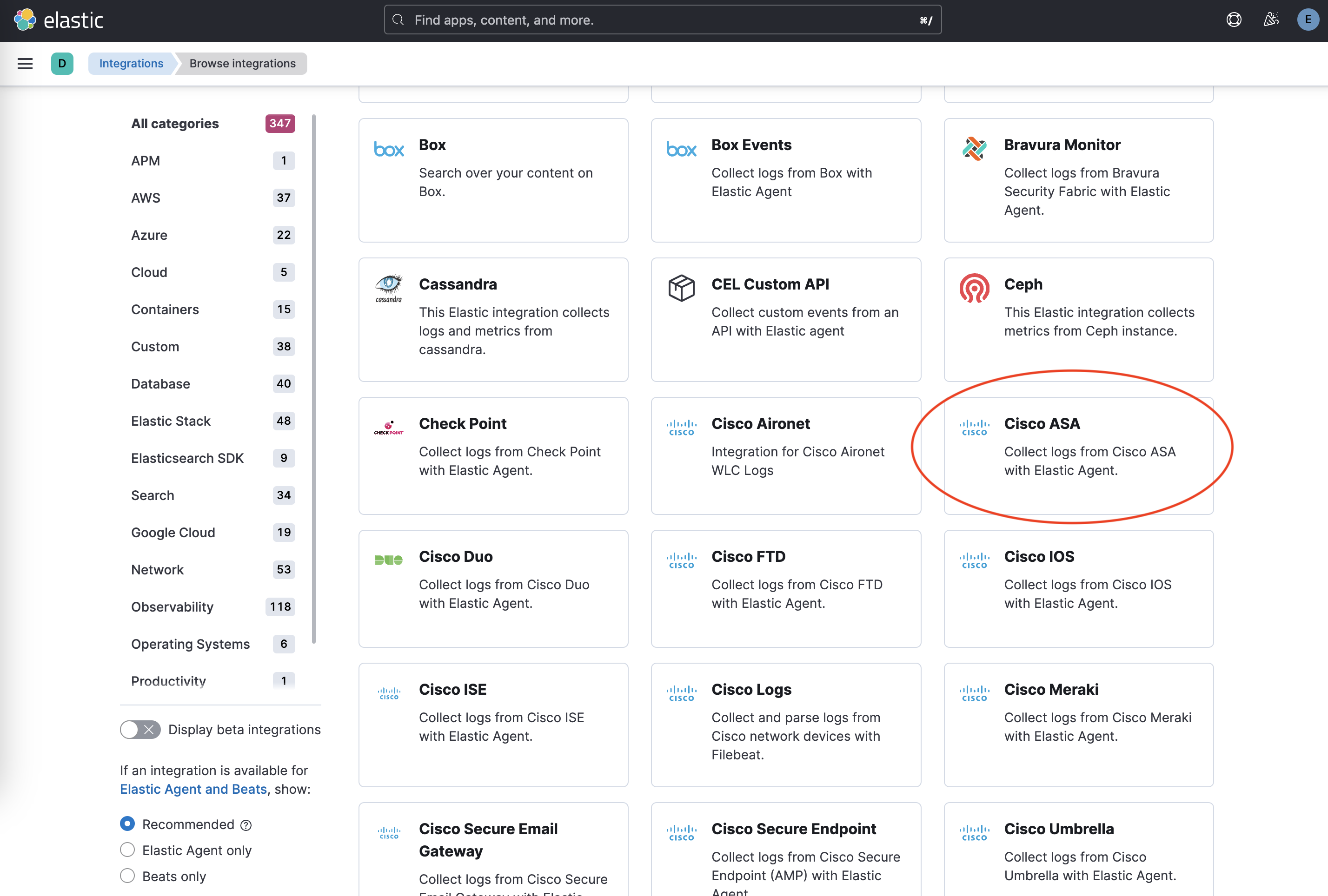 Cisco ASA Integration