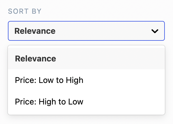 Sorting component